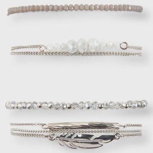Beaded bracelet 4 pack set